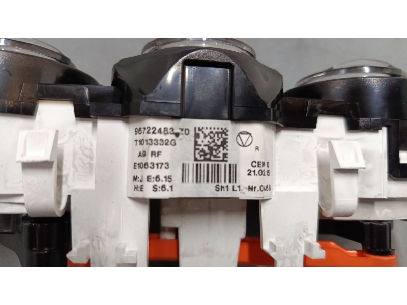 Recambio de mando calefaccion / a/a para peugeot 2008 i (cu_) 1.2 thp 110 / puretech 110 referencia OEM IAM 96722483ZD  