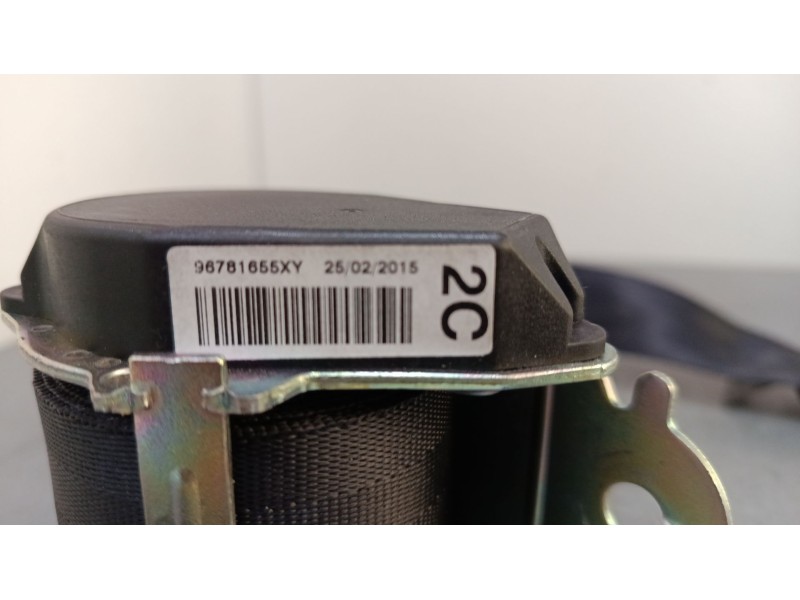 Recambio de cinturon seguridad trasero central para peugeot 2008 i (cu_) 1.2 thp 110 / puretech 110 referencia OEM IAM 96781656X