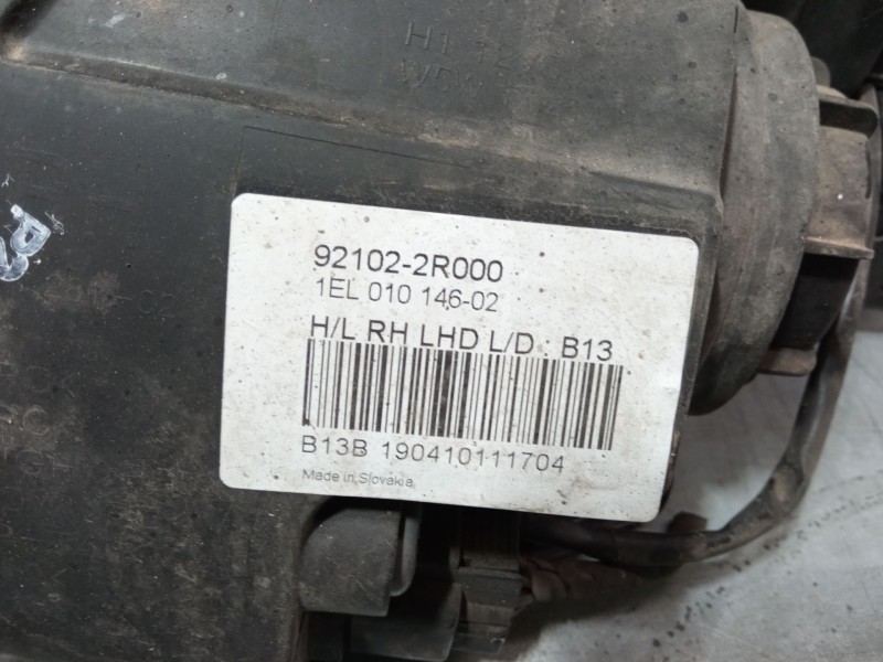 Recambio de faro derecho para hyundai i30 (fd) 1.4 referencia OEM IAM 921022R000  