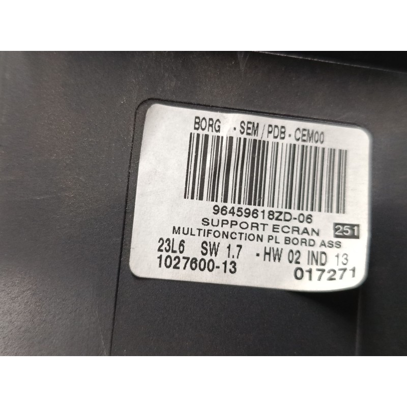 Recambio de pantalla multifuncion para citroën c6 (td_) 2.7 hdi referencia OEM IAM 96459618ZD06 102760013 