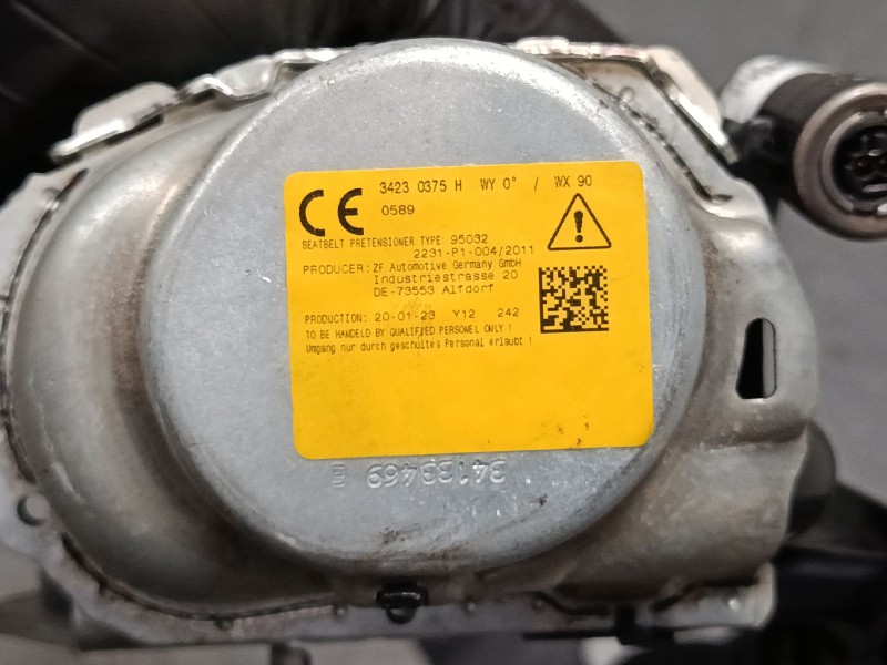 Recambio de cinturon seguridad trasero izquierdo para volkswagen tiguan (ad1, ax1) 2.0 tdi referencia OEM IAM HU34212586A  