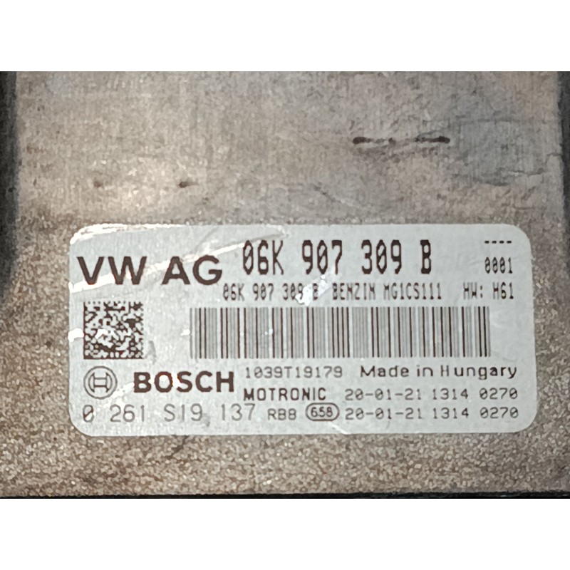 Recambio de centralita motor uce para volkswagen tiguan (ad1, ax1) 2.0 tdi referencia OEM IAM 06K907309B 0261S19137 