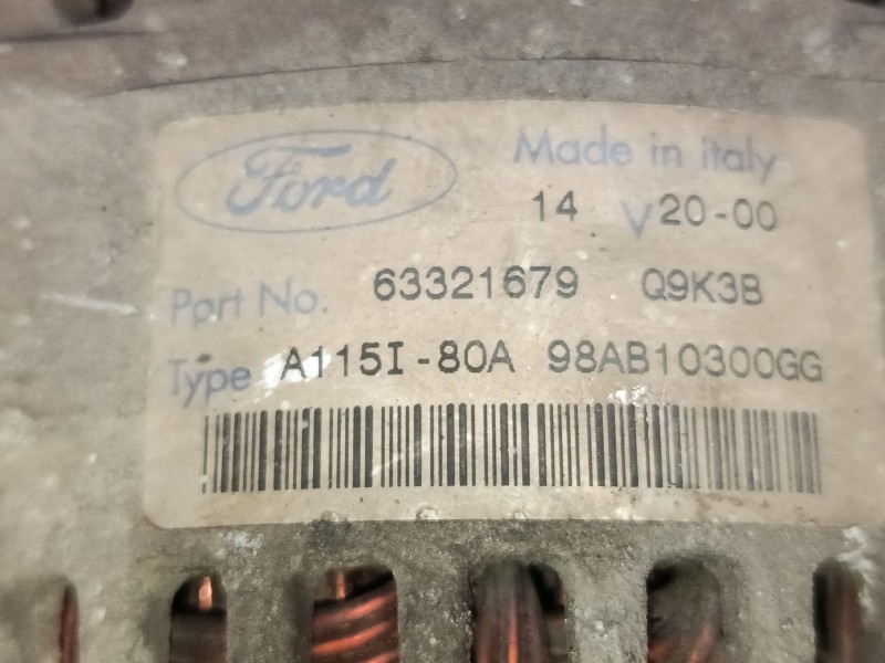Recambio de alternador para ford focus i (daw, dbw) 1.6 16v referencia OEM IAM 98AB10300GG  