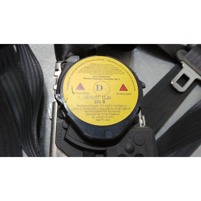Recambio de cinturon seguridad delantero derecho para lancia musa (350_) 1.3 d multijet (350.axb11, 350.axb1a) referencia OEM IA