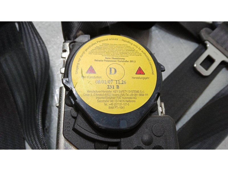 Recambio de cinturon seguridad delantero derecho para lancia musa (350_) 1.3 d multijet (350.axb11, 350.axb1a) referencia OEM IA
