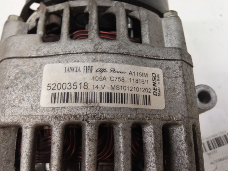 Recambio de alternador para fiat doblo autobús (263_) 1.3 d multijet (263axc1a) referencia OEM IAM 52003518 MS1012101202 