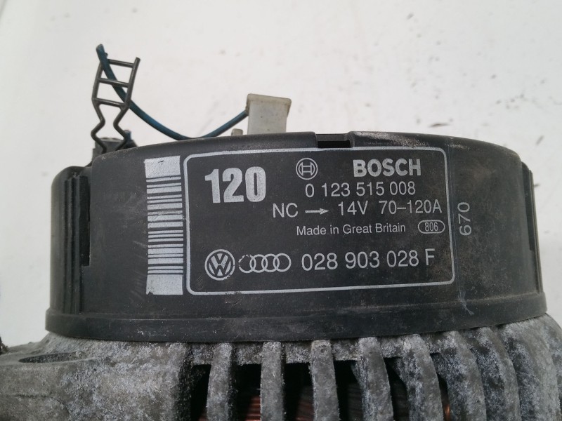 Recambio de alternador para audi a4 b5 avant (8d5) 1.9 tdi referencia OEM IAM 028903028F 0123515008 