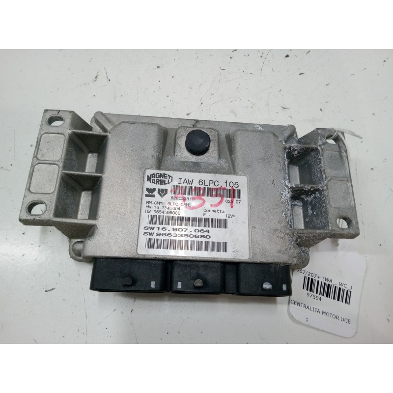 Recambio de centralita motor uce para peugeot 207/207+ (wa_, wc_) 1.4 16v referencia OEM IAM   
