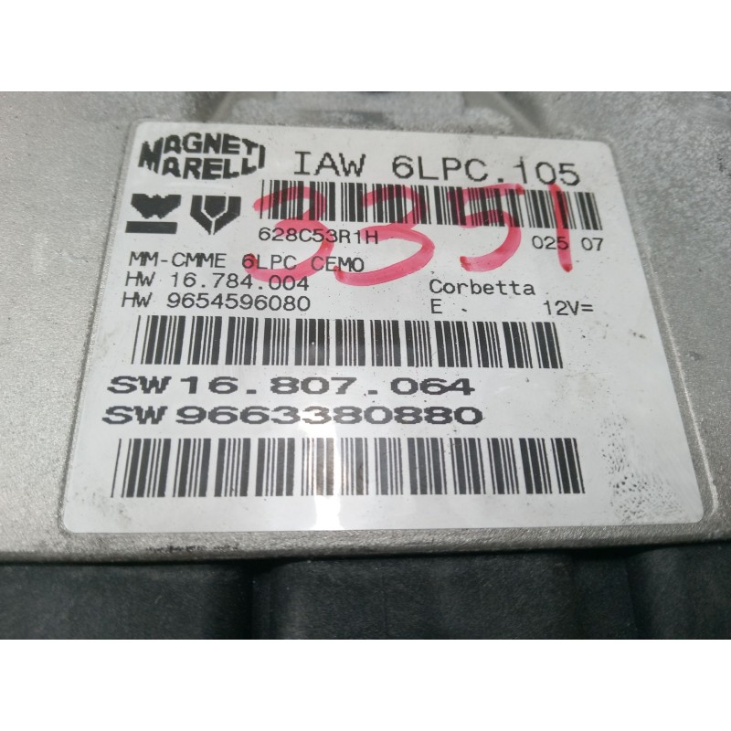 Recambio de centralita motor uce para peugeot 207/207+ (wa_, wc_) 1.4 16v referencia OEM IAM   