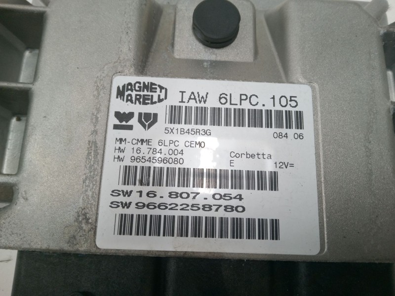 Recambio de centralita motor uce para peugeot 207/207+ (wa_, wc_) 1.4 16v referencia OEM IAM 9662258780 9662258780 