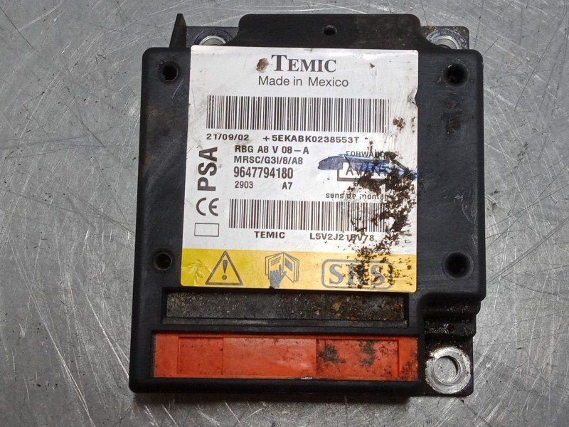 Recambio de centralita airbag para citroën c3 i (fc_, fn_) 1.4 i referencia OEM IAM 9661532380 9661532380 