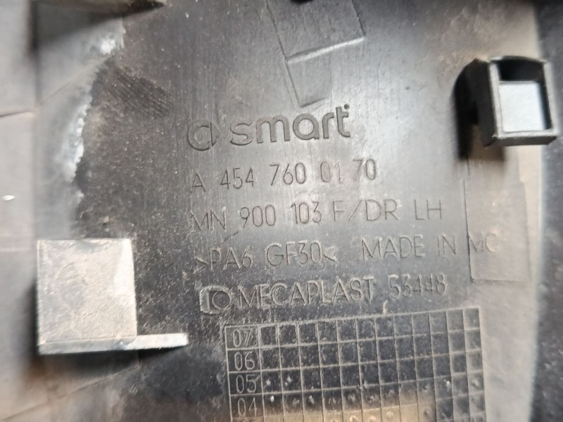 Recambio de maneta exterior puerta delantera izquierda para smart forfour referencia OEM IAM A4547600170  