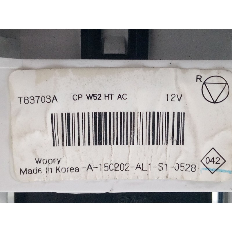 Recambio de mando calefaccion / a/a para dacia logan mcv (ks_) 1.5 dci (ks04) referencia OEM IAM T83703A A150202AL1S10528 