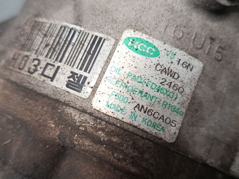 Recambio de compresor a/a para kia cee´d hatchback (ed) 1.6 crdi 115 referencia OEM IAM F500AN6CA05  