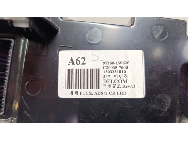 Recambio de mando climatizador para kia rio iii (ub) 1.2 cvvt referencia OEM IAM 972501W620  