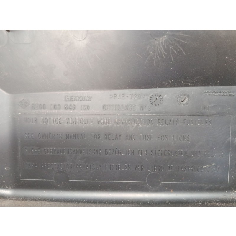 Recambio de caja reles / fusibles para renault scénic i monospace (ja0/1_, fa0_) 1.4 16v (ja0d, ja1h, ja0w, ja10) referencia OEM