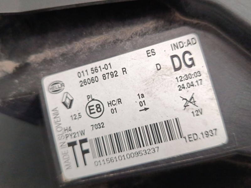 Recambio de faro izquierdo para renault twingo iii (bcm_, bca_) 0.9 tce 90 lpg (bcmd) referencia OEM IAM 260608792R  