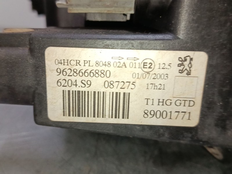 Recambio de faro izquierdo para peugeot 206 hatchback (2a/c) 1.4 i referencia OEM IAM 9628666880  