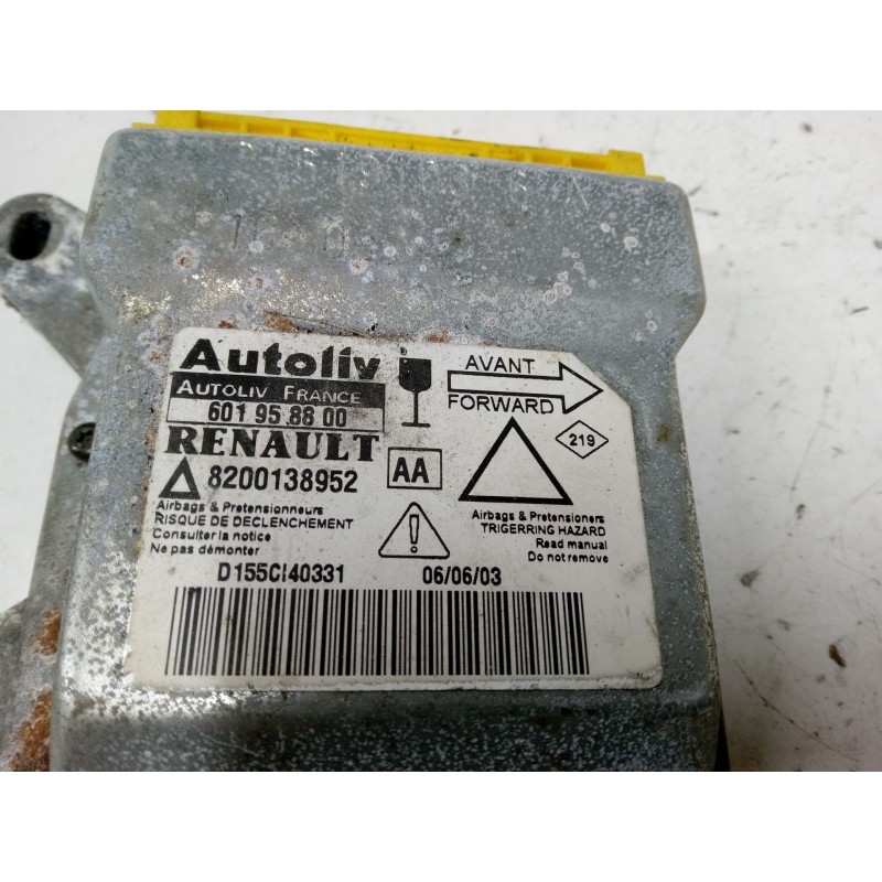 Recambio de centralita airbag para renault laguna ii (bg0/1_) 2.2 dci (bg0f) referencia OEM IAM 8200138952 601958800 