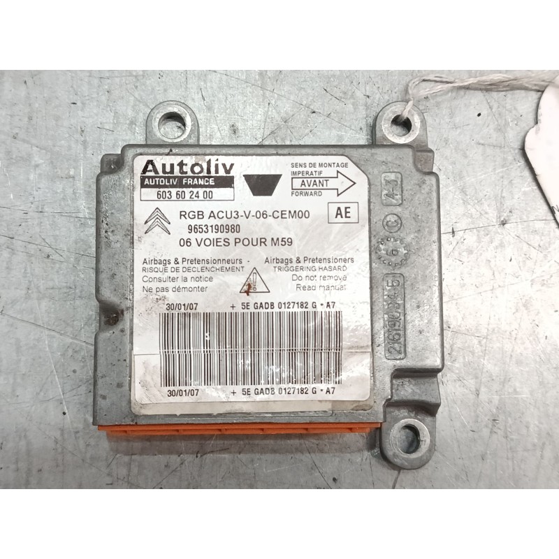 Recambio de centralita airbag para citroën berlingo / berlingo first monospace (mf_, gjk_, gfk_) 1.6 hdi 90 (mf9hx) referencia O