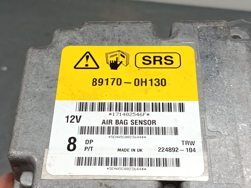 Recambio de centralita airbag para peugeot 108 1.2 referencia OEM IAM 891700H130  