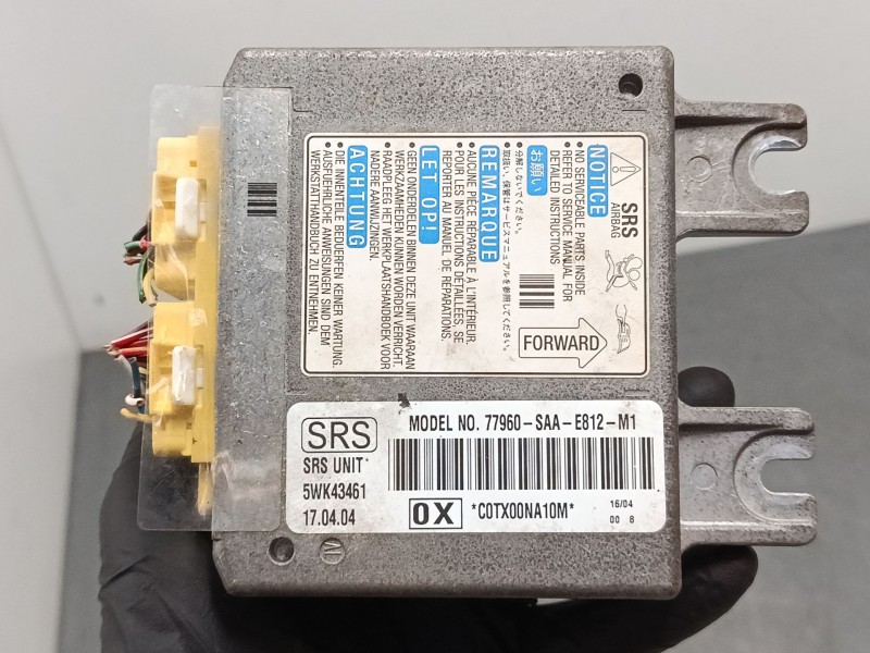 Recambio de centralita airbag para honda jazz ii (gd_, ge3, ge2) 1.3 idsi (gd1) referencia OEM IAM 77960SAAE812  