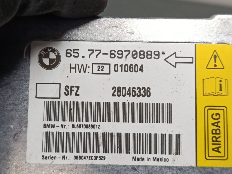 Recambio de centralita airbag para bmw 7 (e65, e66, e67) 730 i, li referencia OEM IAM 65776970889  