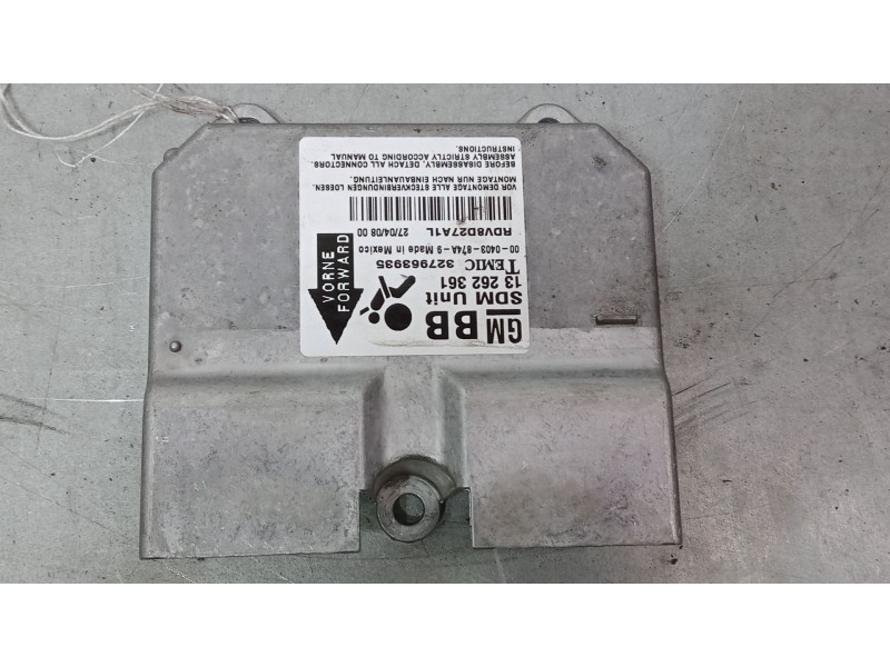 Recambio de centralita airbag para opel corsa d (s07) 1.3 cdti (l08, l68) referencia OEM IAM 13262361 327963935 RDV8D27A1L