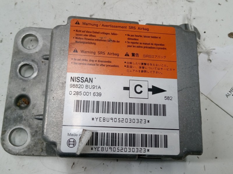 Recambio de centralita airbag para nissan almera tino (v10) 1.8 referencia OEM IAM 98820BU91A 0285001639 