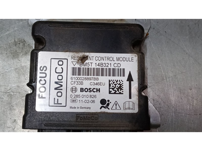Recambio de centralita airbag para ford focus iii 1.6 tdci referencia OEM IAM BM5T14B321CD 0285010826 