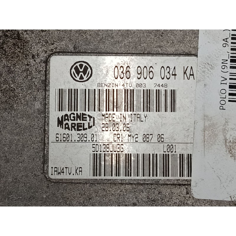 Recambio de centralita motor uce para volkswagen polo iv (9n_, 9a_) 1.4 16v referencia OEM IAM 036906034  