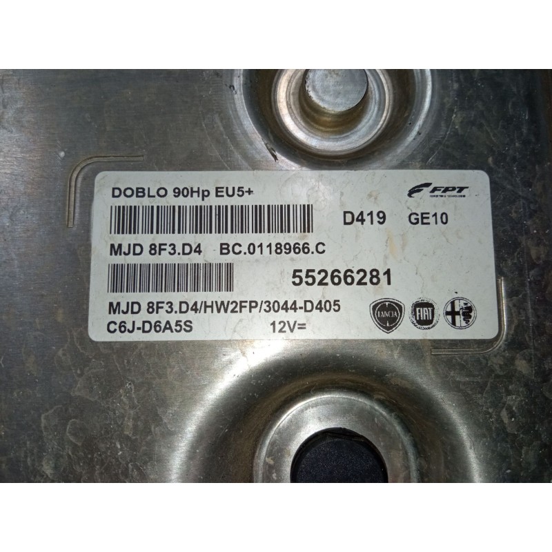 Recambio de centralita motor uce para fiat doblo autobús (263_) 1.3 d multijet (263axc1a) referencia OEM IAM 55266281  