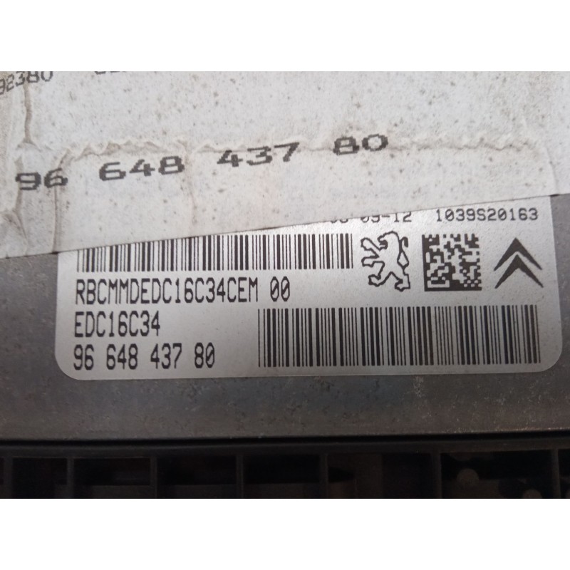 Recambio de centralita motor uce para citroën c4 i (lc_) 1.6 hdi referencia OEM IAM 9664843780  