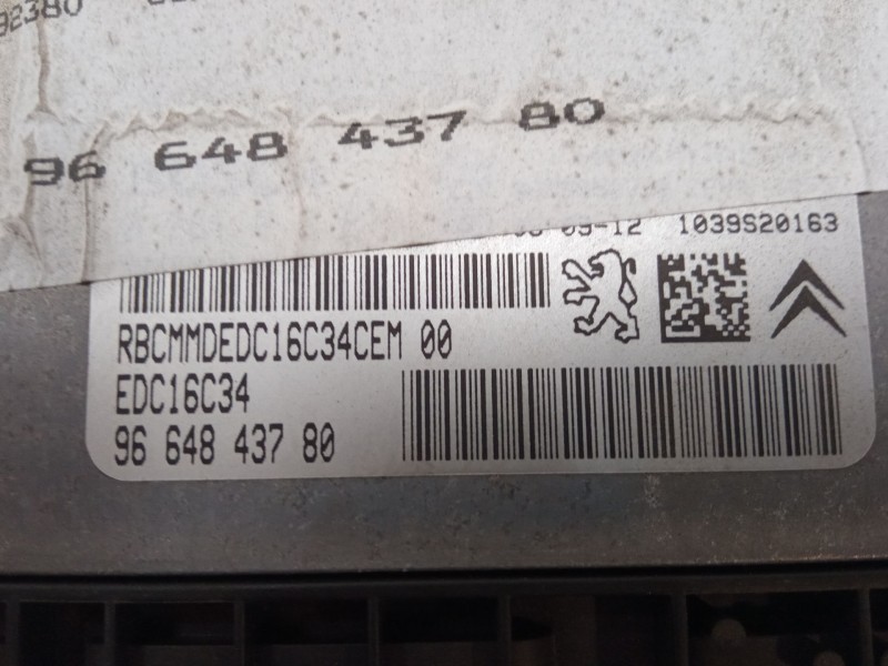 Recambio de centralita motor uce para citroën c4 i (lc_) 1.6 hdi referencia OEM IAM 9664843780  