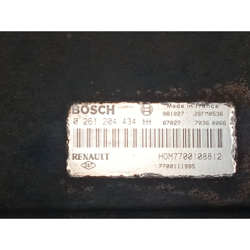 Recambio de centralita motor uce para renault espace iii (je0_) 3.0 v6 24v (je0g, je0r) referencia OEM IAM 7700108812 0261204434