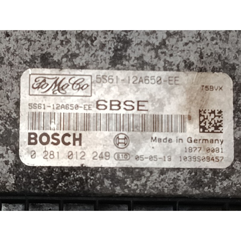 Recambio de centralita motor uce para ford fiesta v (jh_, jd_) 1.6 tdci referencia OEM IAM 0281012249 5S6112A650EE 