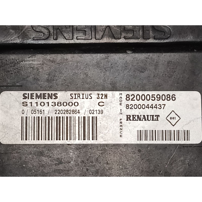 Recambio de centralita motor uce para renault scénic i monospace (ja0/1_, fa0_) 1.4 16v (ja0d, ja1h, ja0w, ja10) referencia OEM 