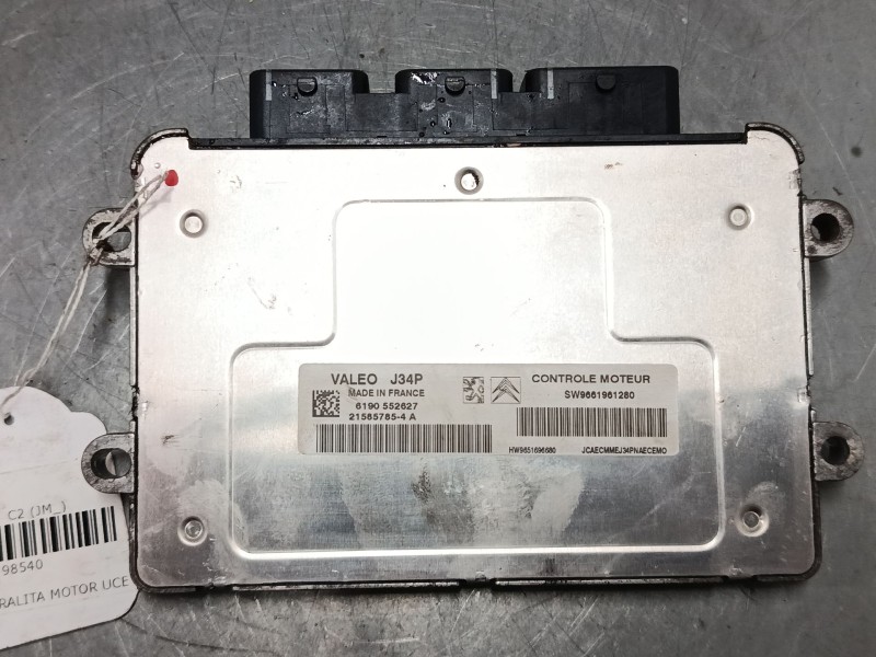 Recambio de centralita motor uce para citroën c2 (jm_) 1.4 referencia OEM IAM 9661961280  