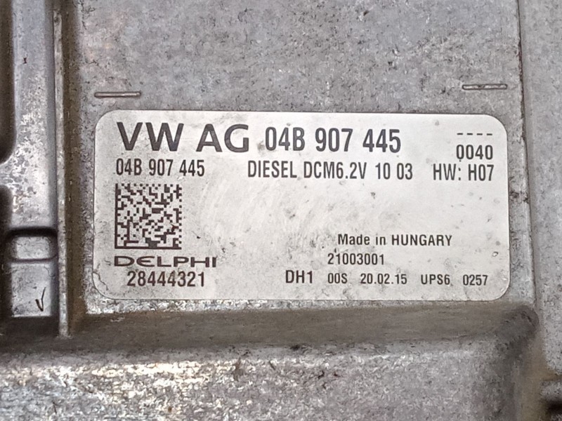 Recambio de centralita motor uce para volkswagen polo v (6r1, 6c1) 1.4 tdi referencia OEM IAM 04B905445 28444321 