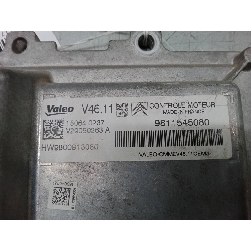 Recambio de centralita motor uce para peugeot 208 i (ca_, cc_) 1.2 vti 82 referencia OEM IAM 9811545080 9800913080 