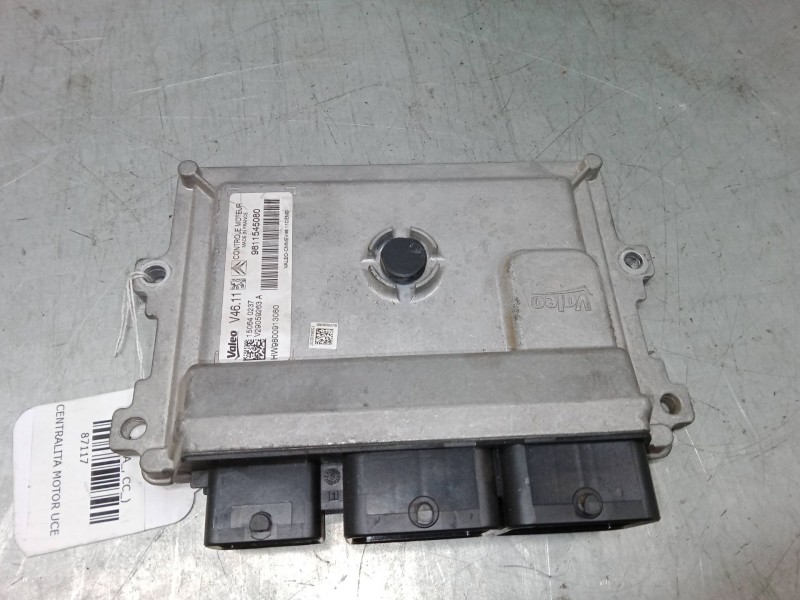 Recambio de centralita motor uce para peugeot 208 i (ca_, cc_) 1.2 vti 82 referencia OEM IAM 9811545080 9800913080 