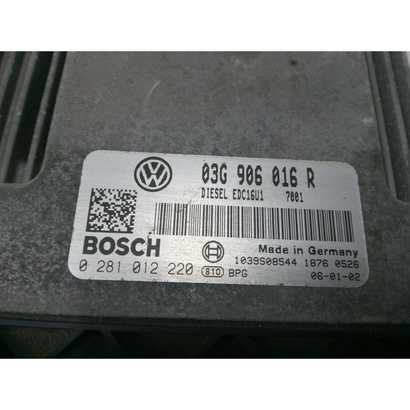 Recambio de centralita motor uce para volkswagen golf plus v (5m1, 521) 1.9 tdi referencia OEM IAM 03G906016R 0281012220 