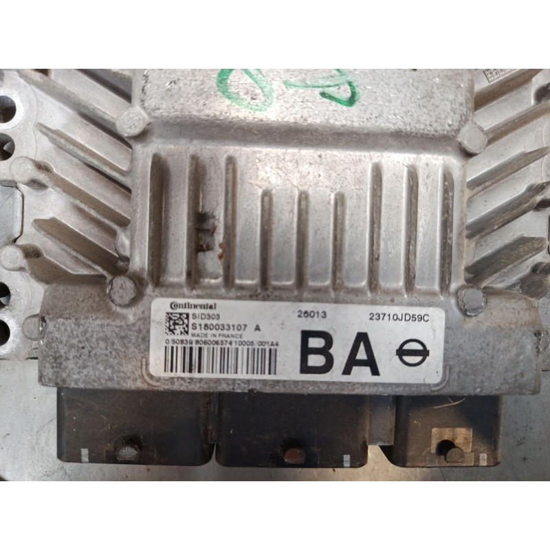 Recambio de centralita motor uce para nissan qashqai i (j10, nj10) 1.5 dci referencia OEM IAM S180033107A  