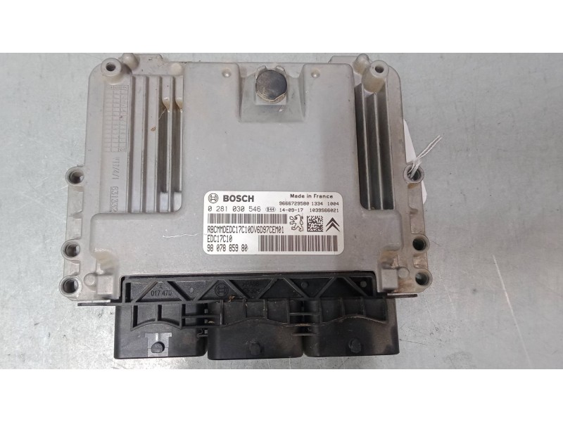 Recambio de centralita motor uce para peugeot partner tepee 1.6 hdi / bluehdi 75 referencia OEM IAM 9607885980 0281030546 
