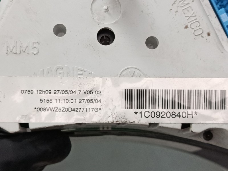 Recambio de cuadro instrumentos para volkswagen new beetle descapotable (1y7) 2.0 referencia OEM IAM 1C0920840  