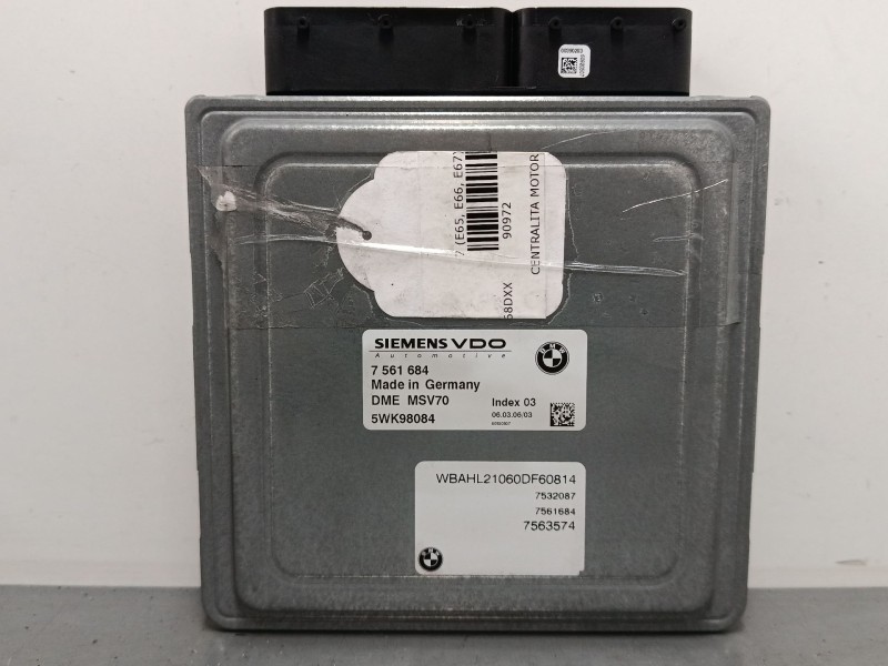 Recambio de centralita motor uce para bmw 7 (e65, e66, e67) 730 i, li referencia OEM IAM 7561684  