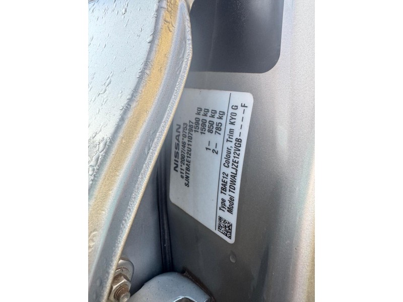 nissan note (e12) del año 2015