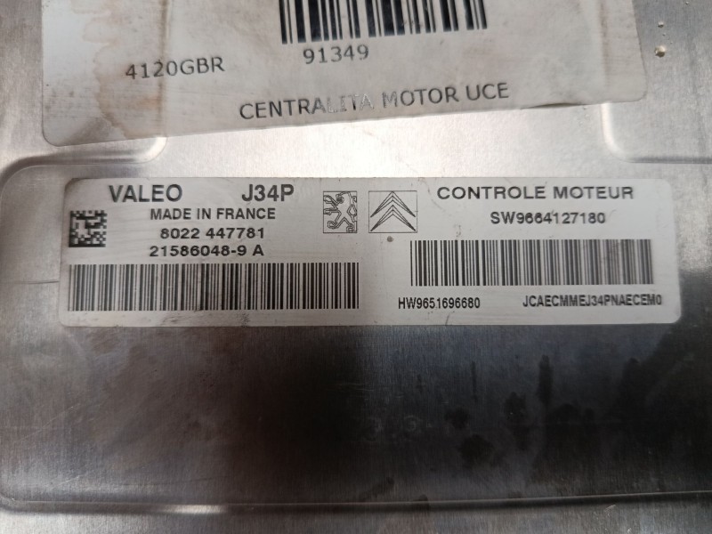 Recambio de centralita motor uce para citroën c3 i (fc_, fn_) 1.1 i referencia OEM IAM 9664127180  