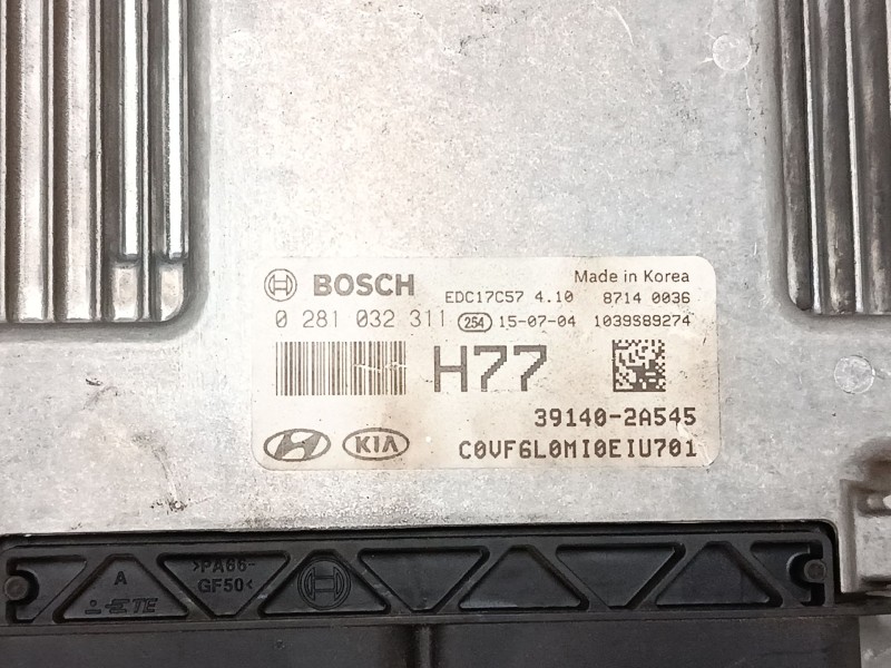 Recambio de centralita motor uce para hyundai i40 i (vf) 1.7 crdi referencia OEM IAM 391402A545 0281032311 