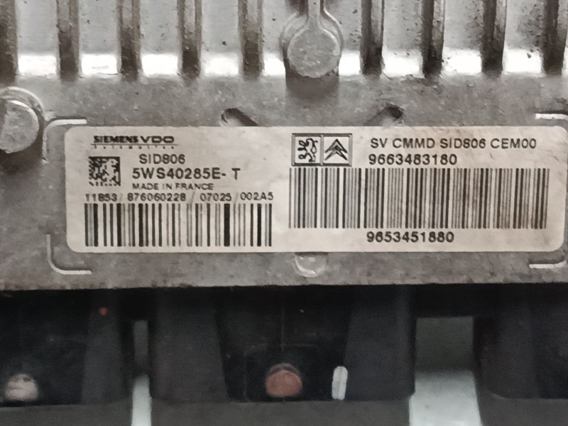 Recambio de centralita motor uce para citroën c2 (jm_) 1.4 hdi referencia OEM IAM 9663483180 5WS4028E 